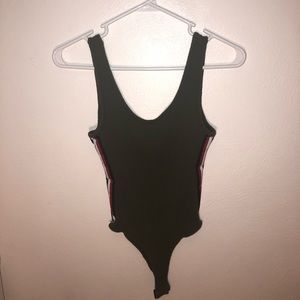Forever 21 Green bodysuit with striped sides /s/